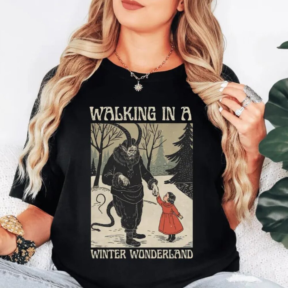 Krampus Shirt, Winter Shirt, Gothic Christmas Shirt